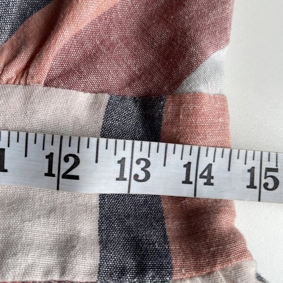 American Eagle Babydoll Halter Dress Size M Striped Empire Waist Beachy Boho - Picture 9 of 13